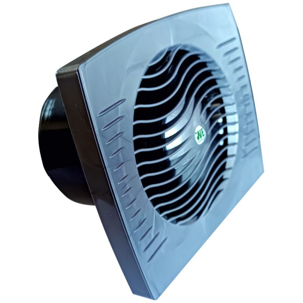Extractor Fan Square PVC Wave 13W Inox