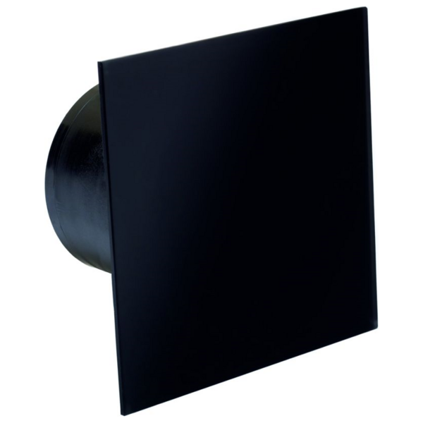 Extractor Fan Sqr Glass 13W Gloss Blk