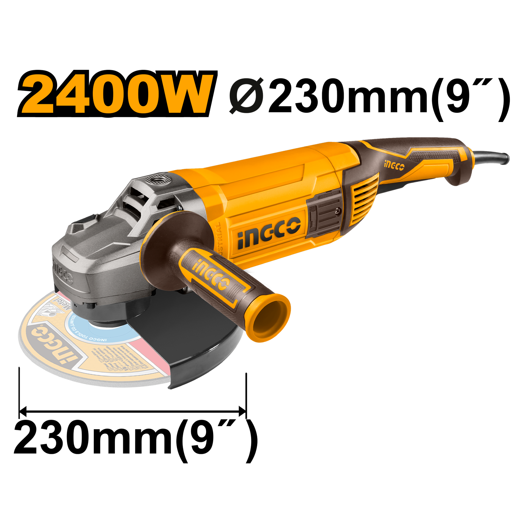 Ingco 230mm 2400W Angle Grinder