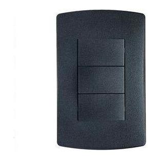Trinity 3 Lever Light Switch Black