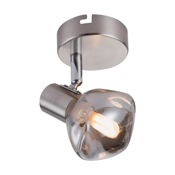 Smoke Glass Spot Light - 1 Light