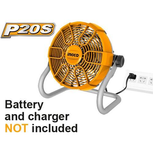 Ingco Cordless Fan 20V 30cm 2 Speed