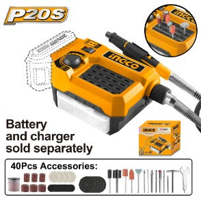 Ingco Lithium-ion Grinder 20V with Acces