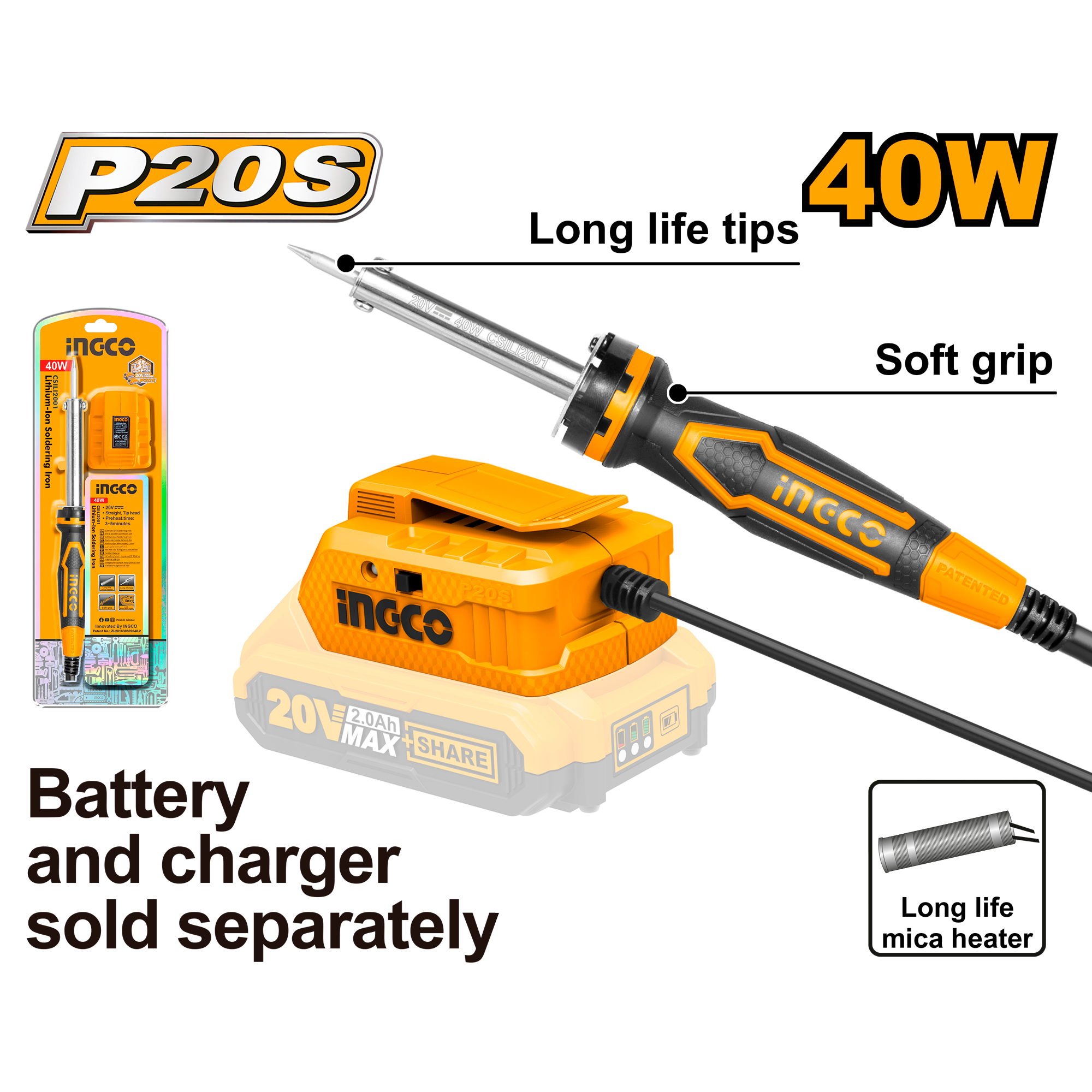 Ingco 20V Soldering Iron