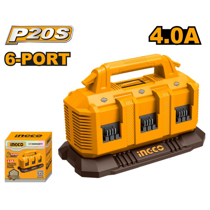 INGCO 6 PORT CHARGER 20V PS+