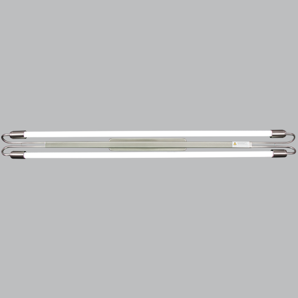 Satin Chrome Double Light Fitting 5ft