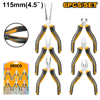 Ingco Mini Plier Set 6Pcs