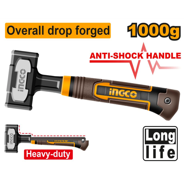 Ingco Stoning Hammer Anti Shock Handle