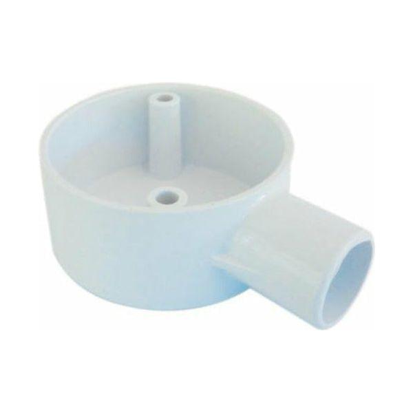 1 Way 25mm PVC Conduit Round Box