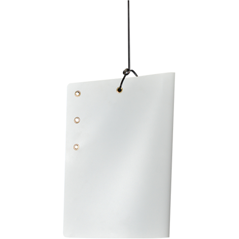 White Metal File Pendant