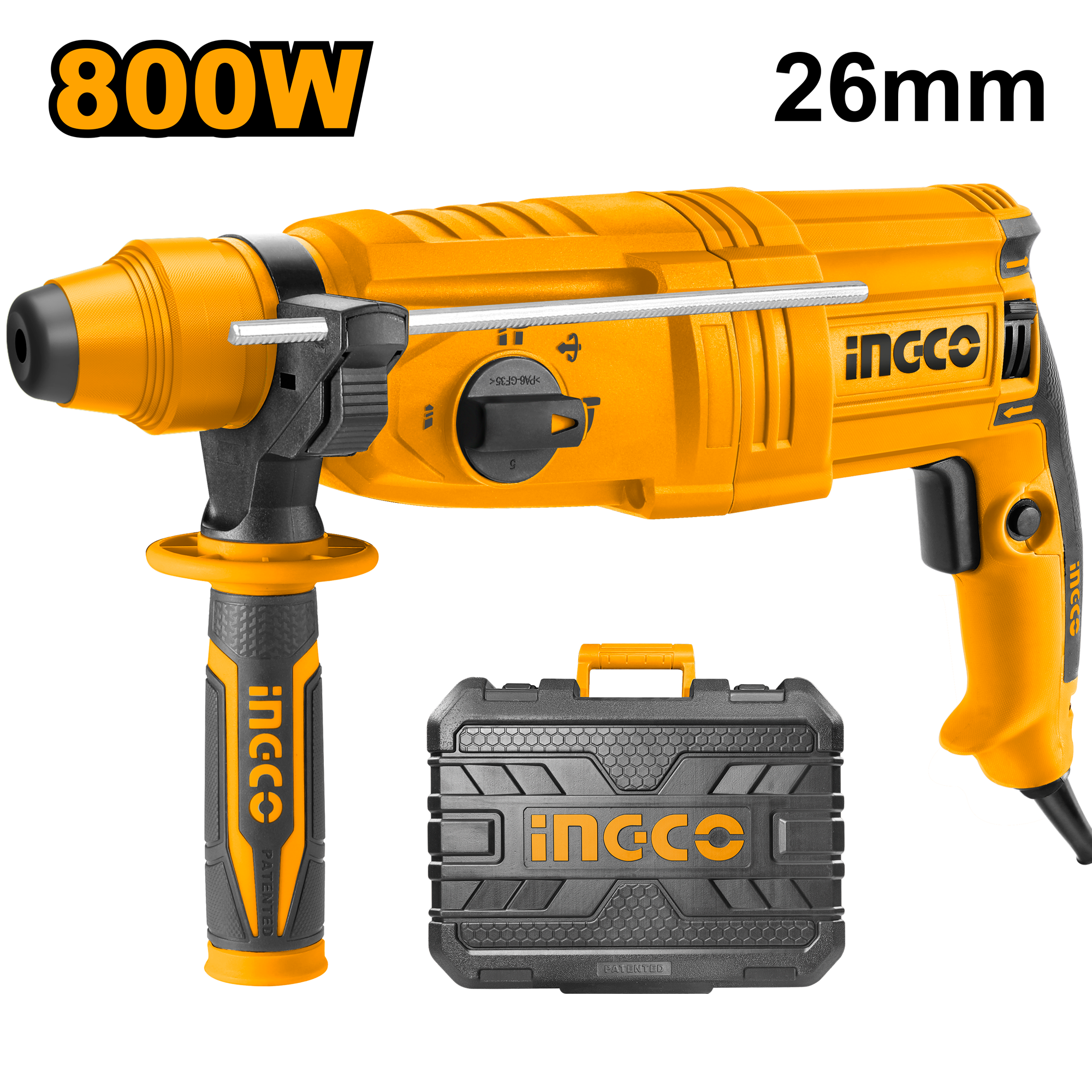 Ingco 800W Rotary Hammer Drill