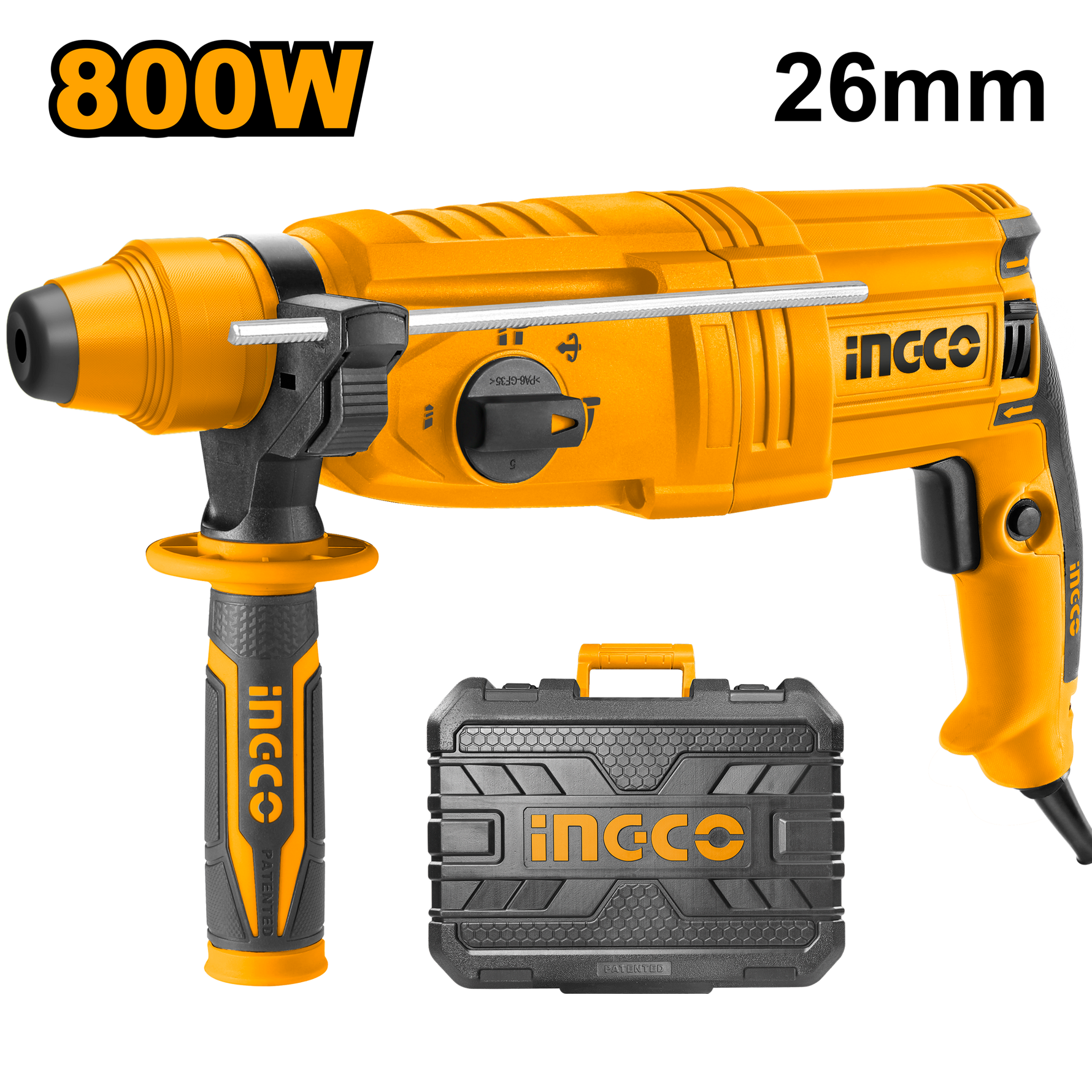 Ingco 800W Rotary Hammer Drill